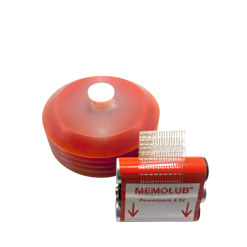 Memolub refill with Inox and 4.5V battery pack