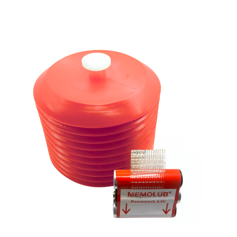 Memolub refill with Moreys and 4.5V Battery Pack