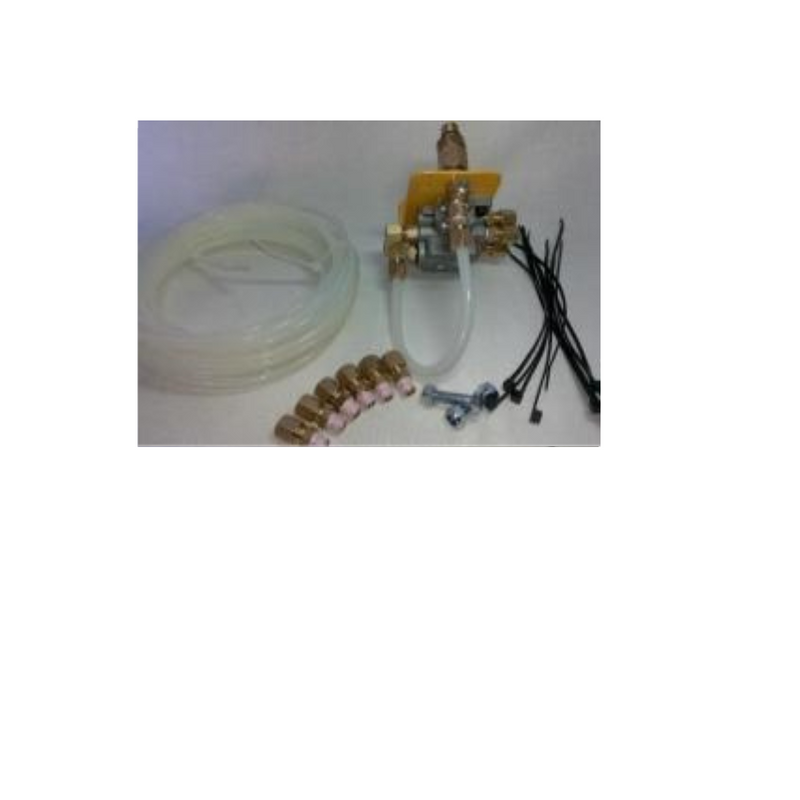 X Outlet Distributor Kit with 8mm nylon tube and compression fittings