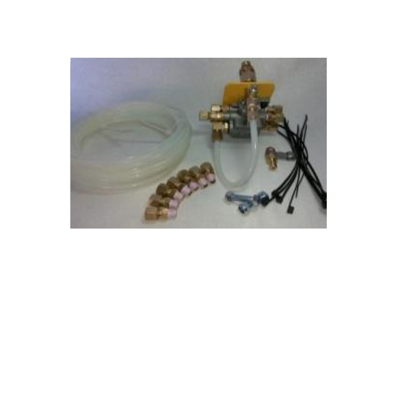 X Outlet Distributor Kit with 8mm nylon tube and compression fittings