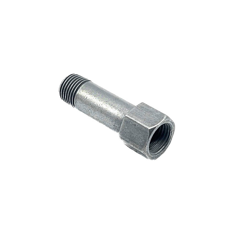 50mm straight extension fitting, designed for connecting 1/4BSP male to 1/4BSP female in grease line applications