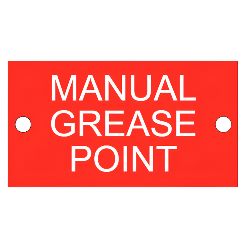 Greasing Monitoring Sticker High-Quality Grease Stickers - Red and Green Grease Labels for ...