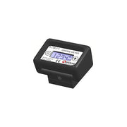 High-precision digital grease meter featuring M10 female inlet and outlet for industrial applications.