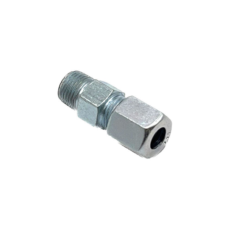 check valve with straight 1/8BSP x 6mm compression fitting, suitable for grease systems requiring precise flow control-CV6M18BSP