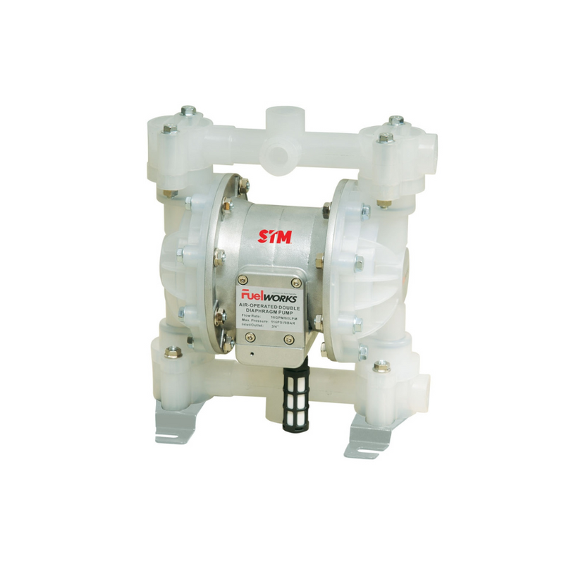 Air Operated Diaphragm Pump - Polypropylene 1/2 3/4