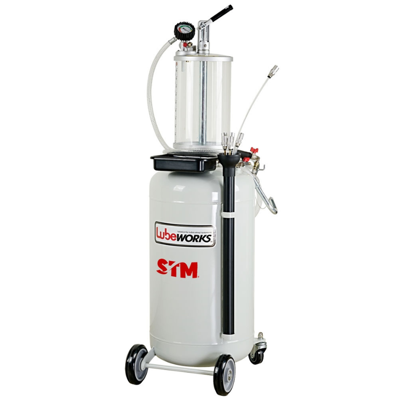 Waste Oil Drainer Extractor Combo (Oil Extractor With Chamber - 90 Litre Capacity)