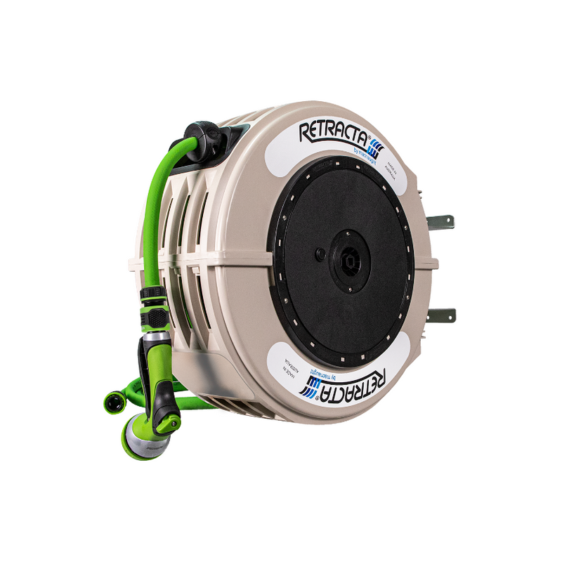 Macnaught Retracta R3 Garden Hose Reel - 1/2" x 25m, Beige Case (DR425P-03)