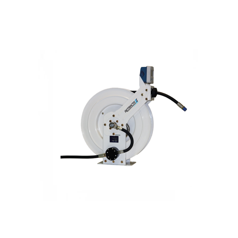 Macnaught Retracta F-Series HD Twin Pedestal Metered Oil Reel - 1/2" x 15m