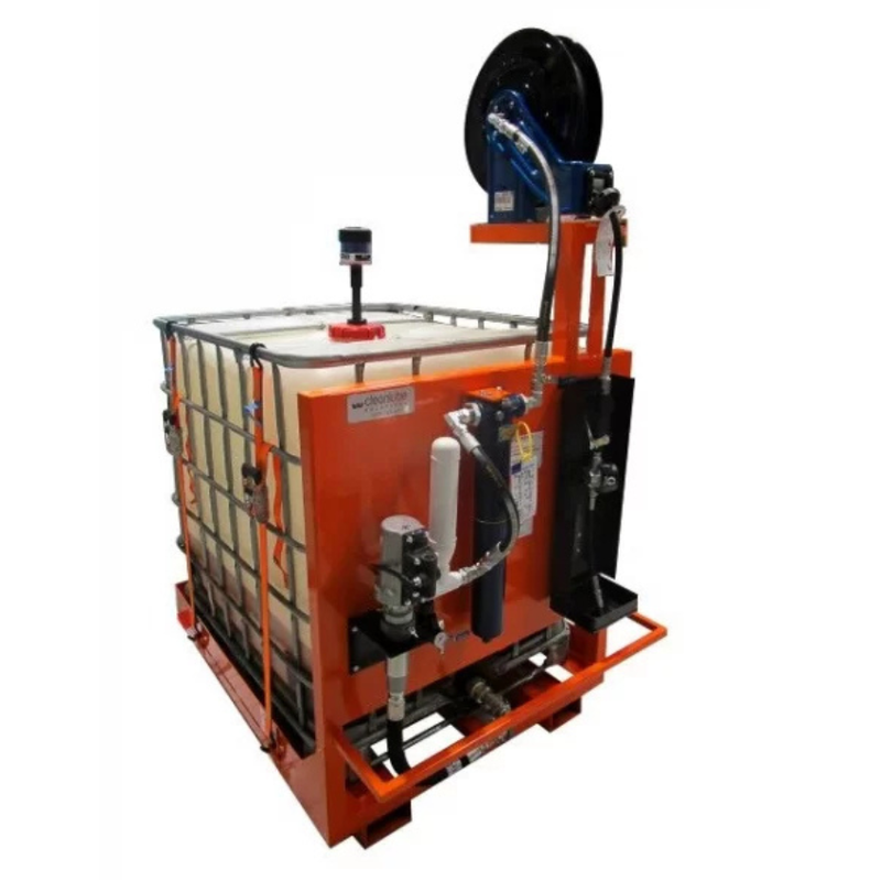 IBC Dispensing Filtering Panel  High Viscosity Pneumatic Hose Reel