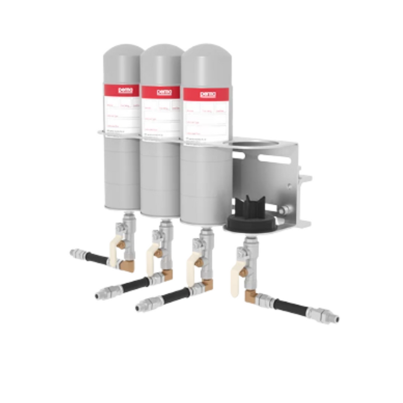 Perma Beam Mount Installation Kit with 65mm Beam Clamp for 4 Points to suit 60cc, 120cc and 250cc Perma Star Lubricators