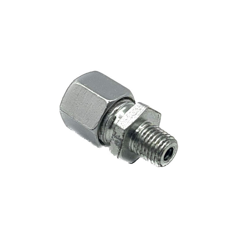  straight 1/8BSP x 8mm tube compression fitting for efficient lubrication system connections.