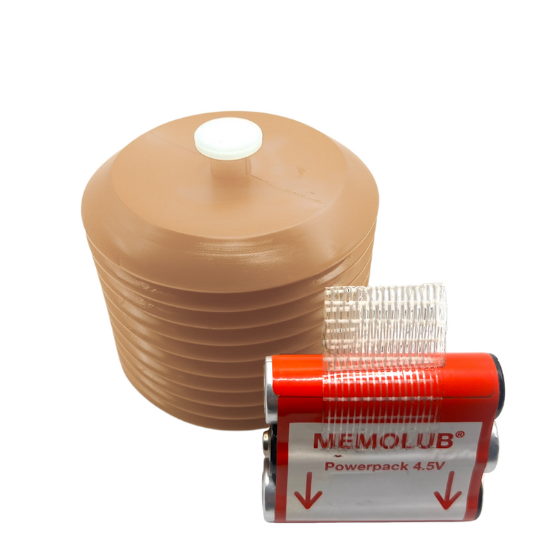 Memolub refill with Shell Gadus and 4.5V battery pack